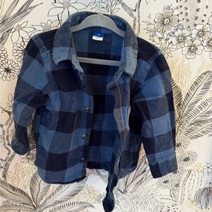Black and blue toddler 2T flannel